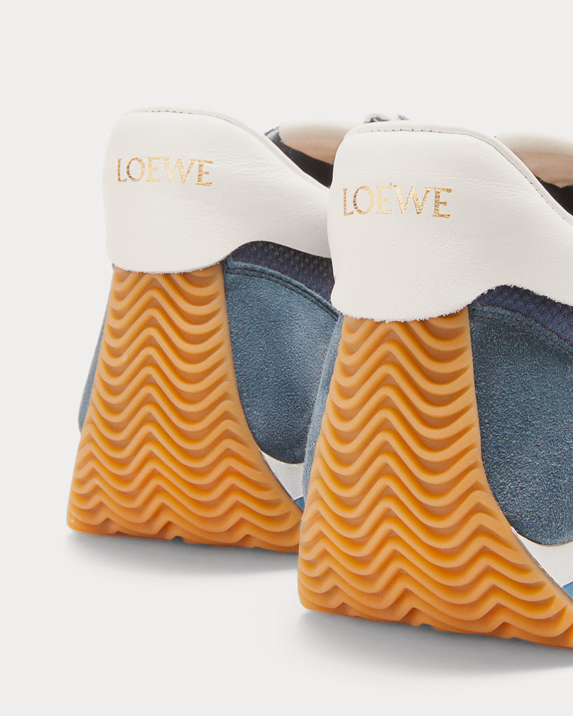Loewe x Paula's Ibiza Flow Runner Indigo Blue Low Top Sneakers - Sneak