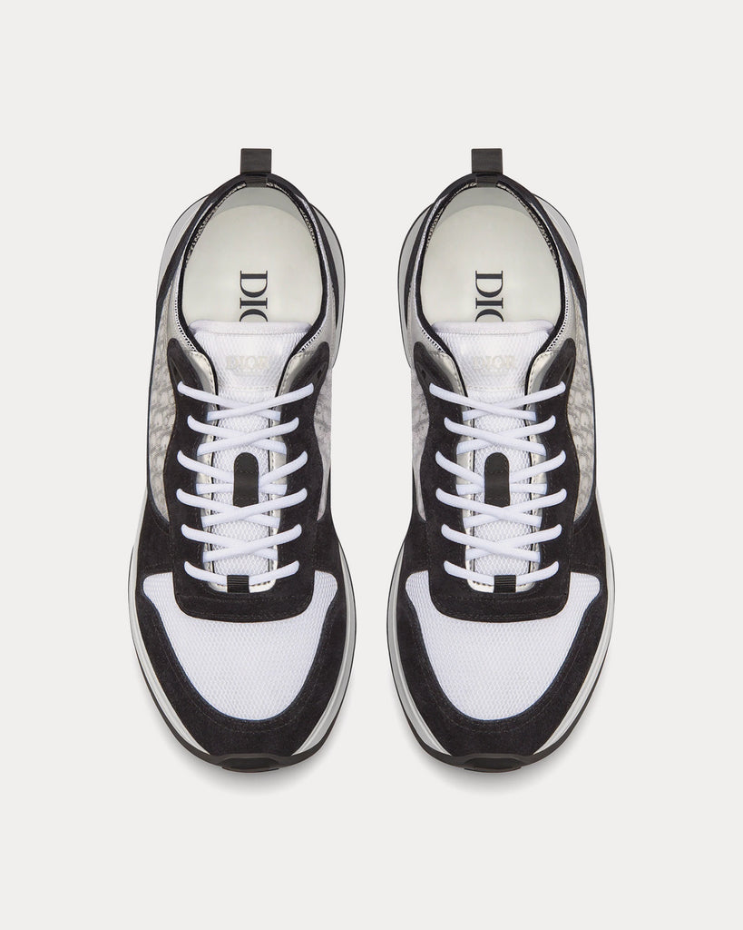 Dior B25 Black Suede with White Technical Mesh and Black Dior Oblique ...