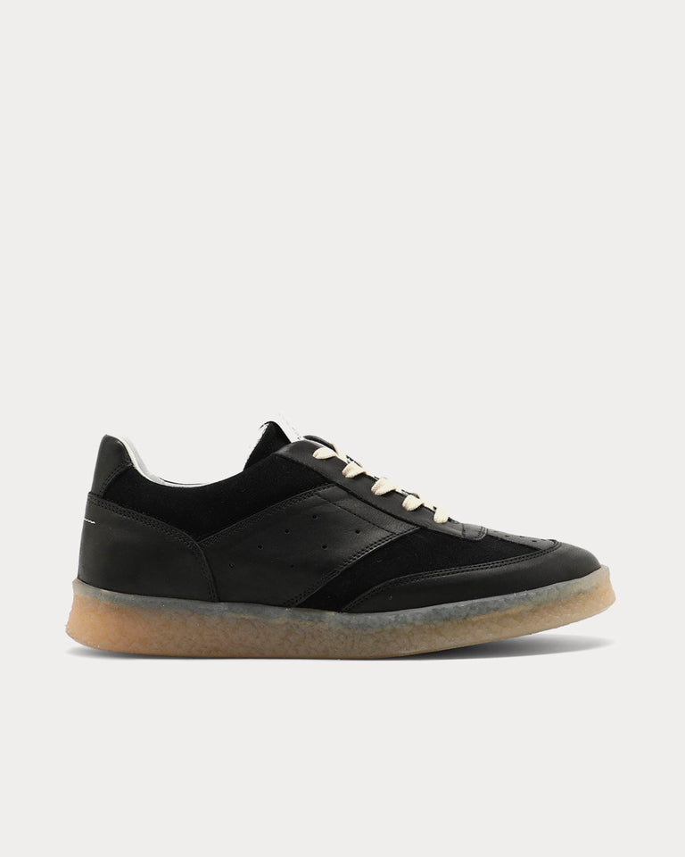 Maison Margiela MM6 6 Court Black Low Top Sneakers - Sneak in Peace