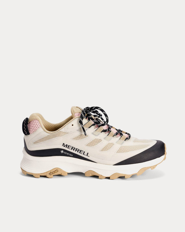 Merrell x Sweaty Betty Moab Speed GORE-TEX White / Khaki Running Shoes ...