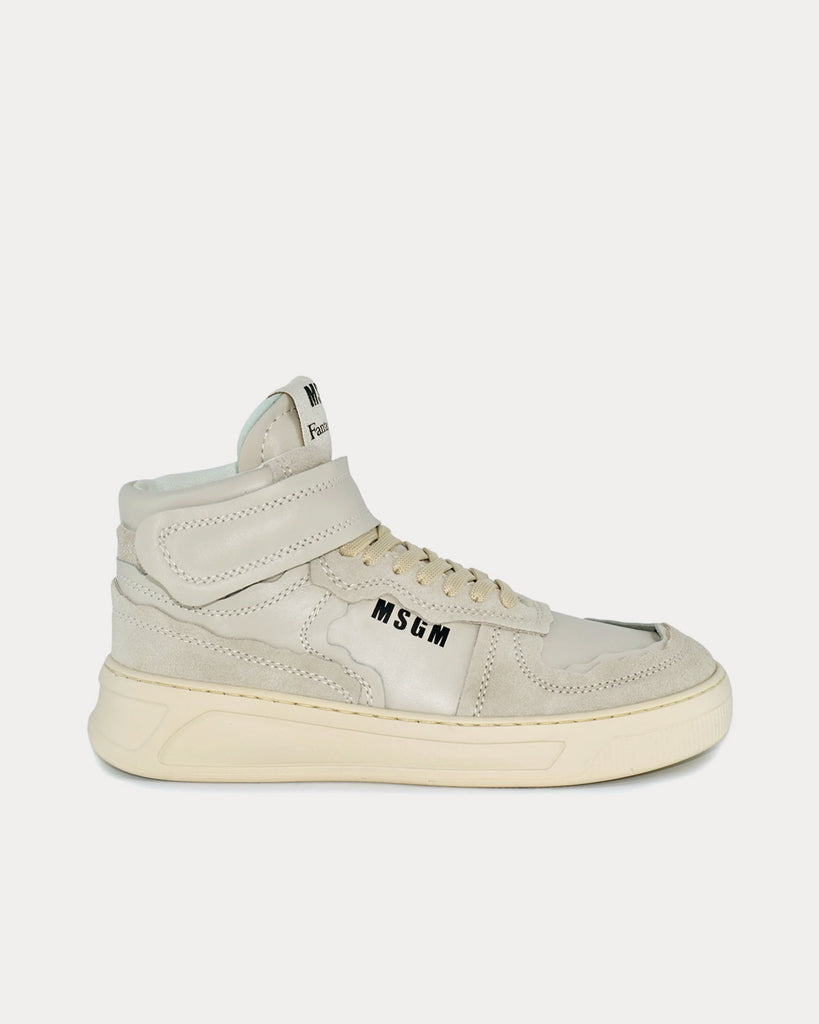 MSGM x ACBC Fantastic Green White High Top Sneakers - Sneak in Peace