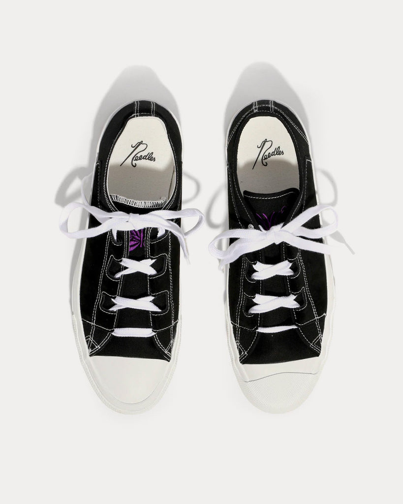 Needles Asymmetric Ghillie Black Low Top Sneakers - Sneak in Peace