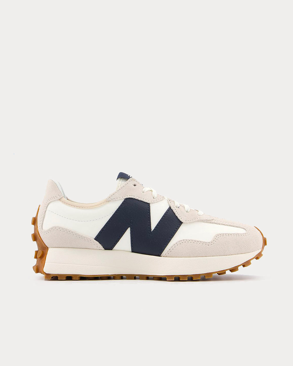 New Balance 327 White with Moonbeam Low Top Sneakers - Sneak in Peace