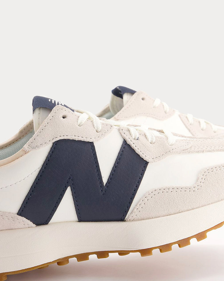 New Balance 327 White with Moonbeam Low Top Sneakers - Sneak in Peace