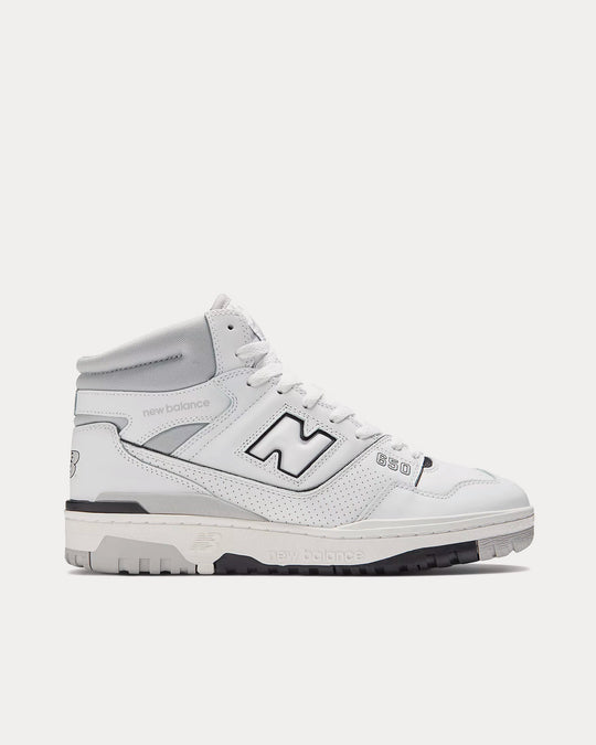 New Balance 650 White / Cloud Grey High Top Sneakers - Sneak in Peace