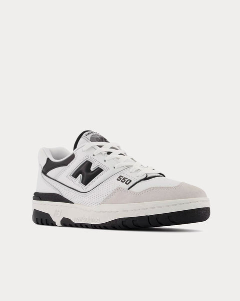 New Balance 550 Sea Salt with Black Low Top Sneakers - Sneak in Peace