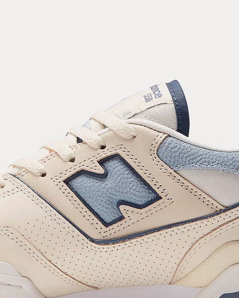 Balance BB550 Beige with Indigo & White Sneakers - Sneak in Peace