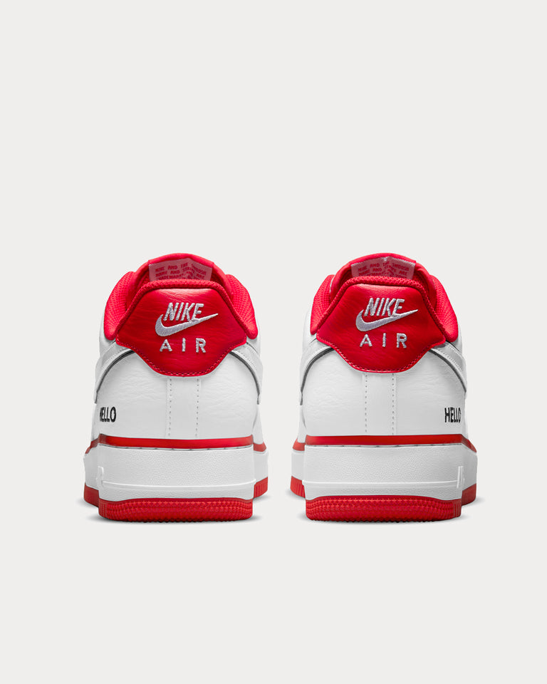 Nike Air Force 1 '07 LX White / University Red Low Top Sneakers - Sneak ...