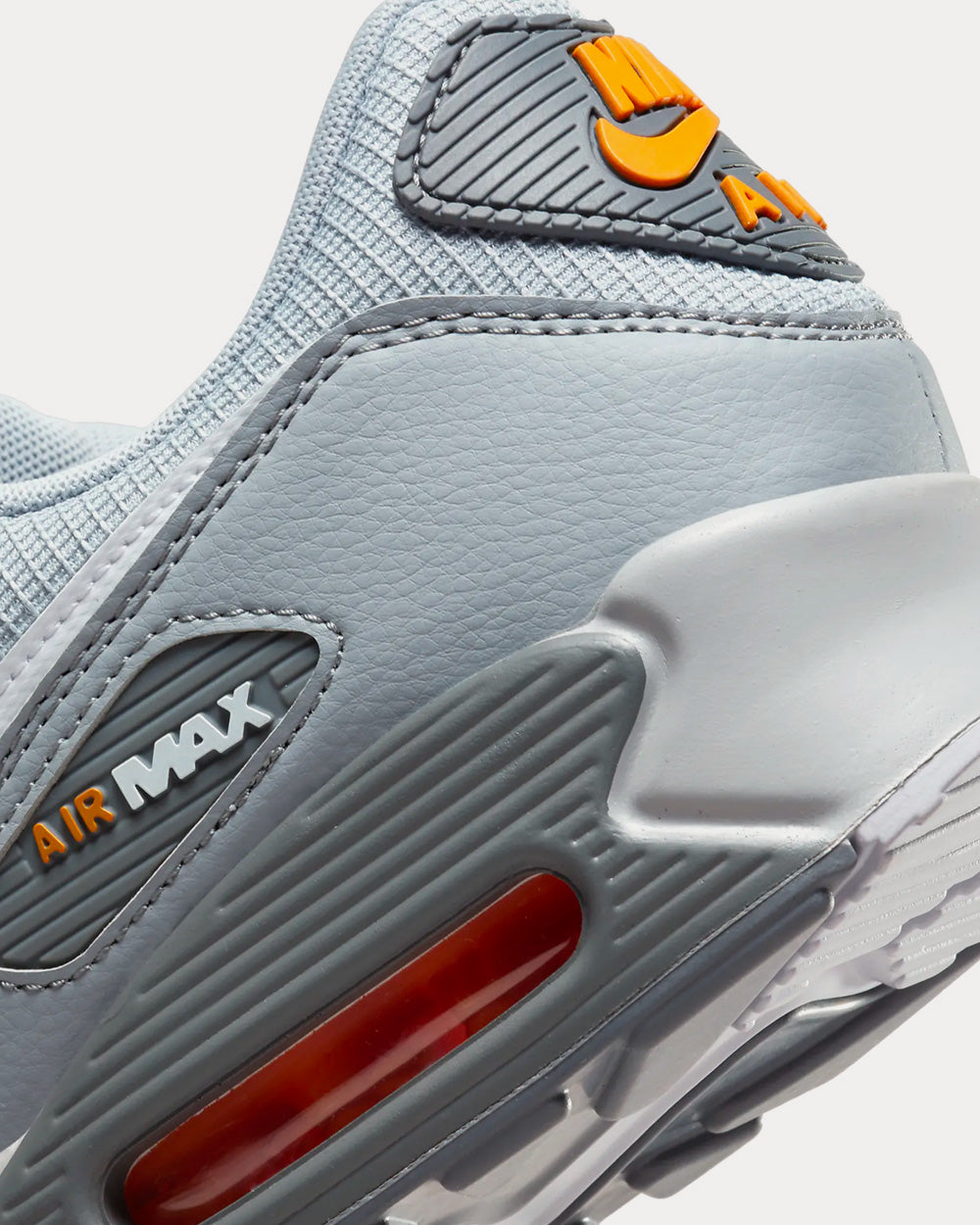 Nike Air Max 90 Wolf Grey / Kumquat / Cool Grey / White Low Top ...