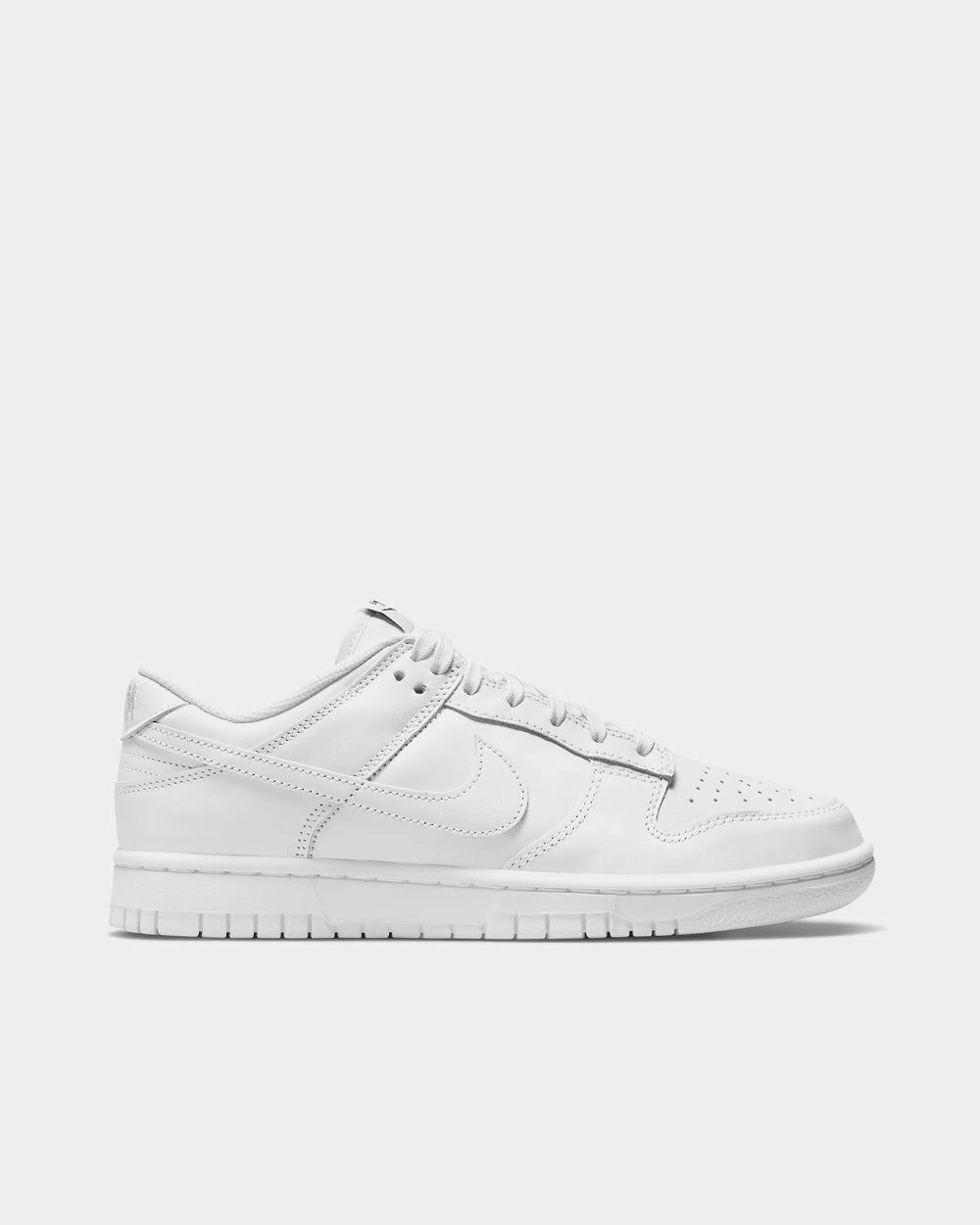 Nike Dunk Low White / White / Medium Olive Low Top Sneakers - Sneak in Peace