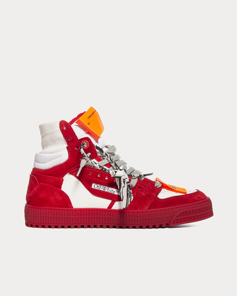 Off-White Off-Court 3.0 Red / White High Top Sneakers - Sneak in Peace