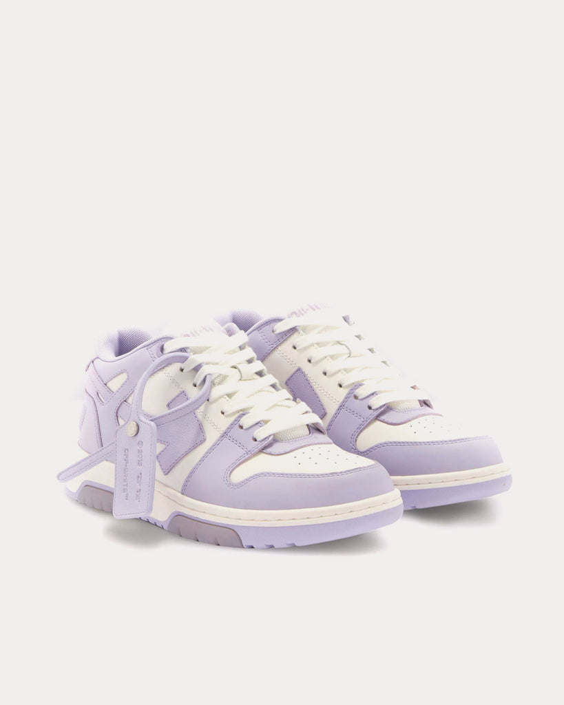 Off-White Out of Office Lilac Arrow Calf Leather Lilac / White Low Top ...