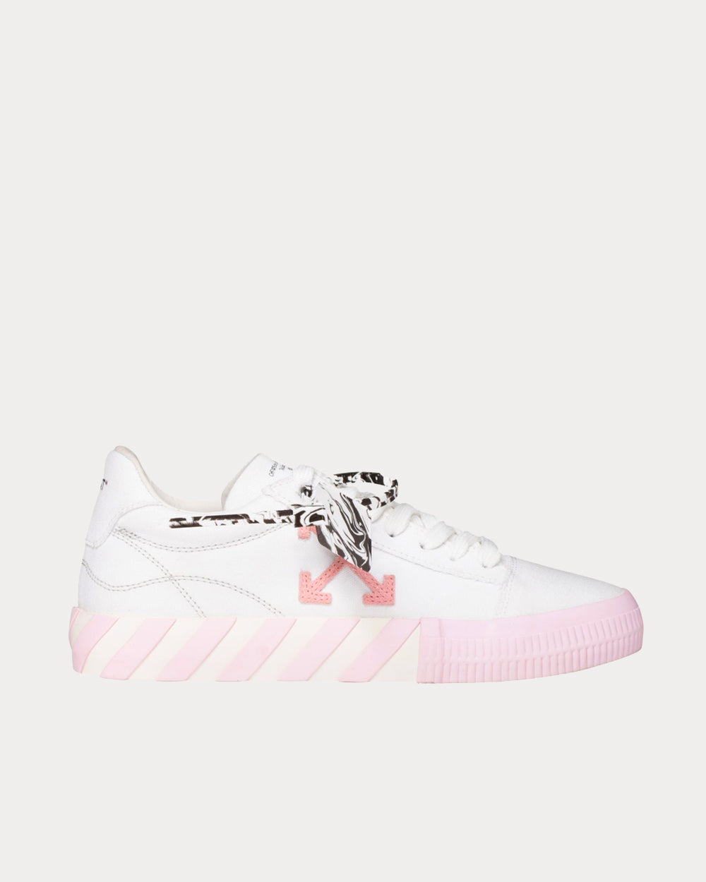 Vulcanized White / Pink Low Sneakers - Sneak in Peace
