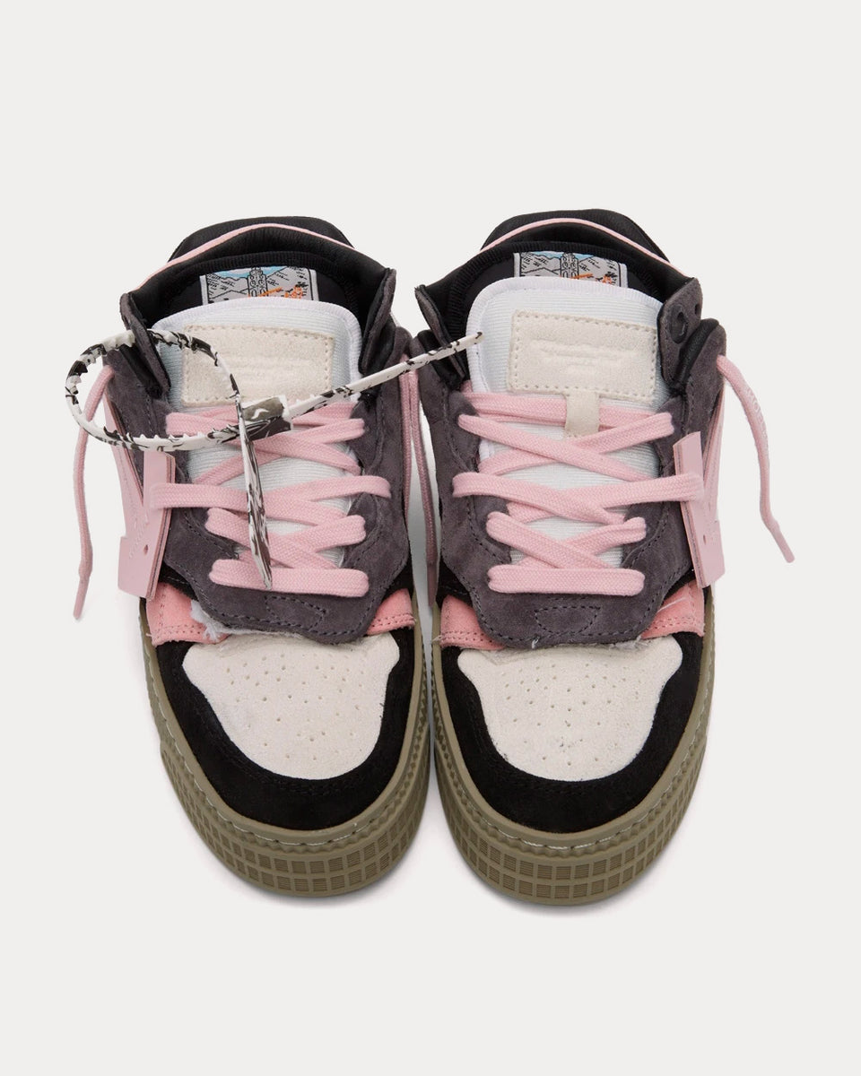 Off-White Floating Arrow Black / Pink Low Top Sneakers - Sneak in Peace