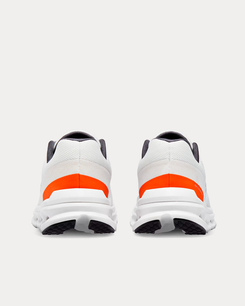 On Running Cloudrunner Undyed-White / Flame Running Shoes - Sneak in Peace