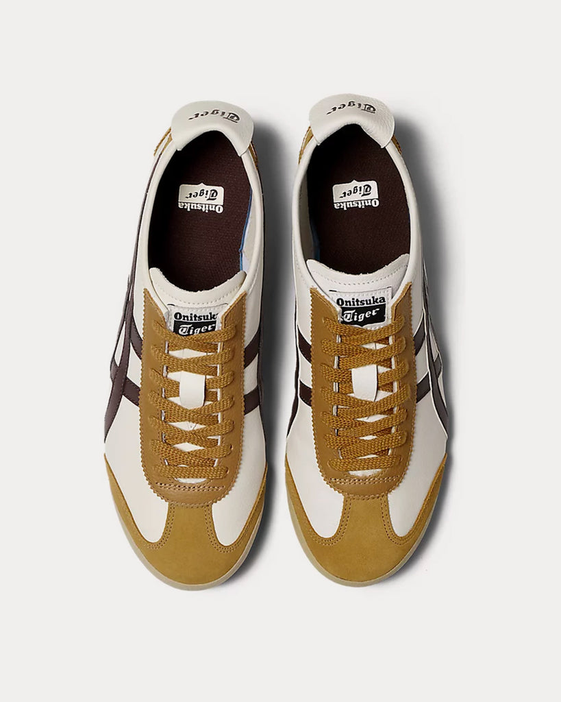 Onitsuka Tiger Mexico 66 Cream / Licorice Brown Low Top Sneakers ...