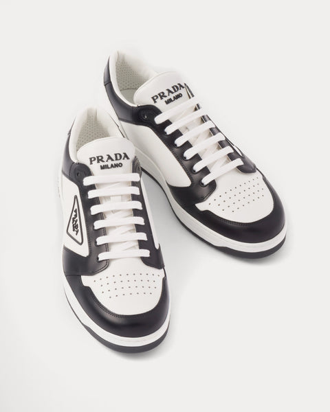 Prada District Leather White / Black Low Top Sneakers - Sneak in Peace