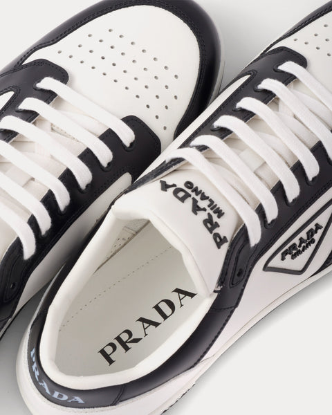 Voorschrijven Vul in Reflectie Prada District Leather White / Black Low Top Sneakers - Sneak in Peace