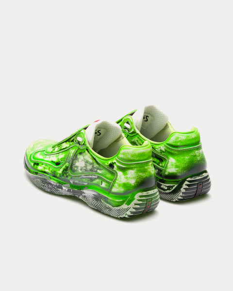 Prada x Cass America's Cup 'D3cay' D4 Toxic Green Low Top Sneakers - Sneak  in Peace