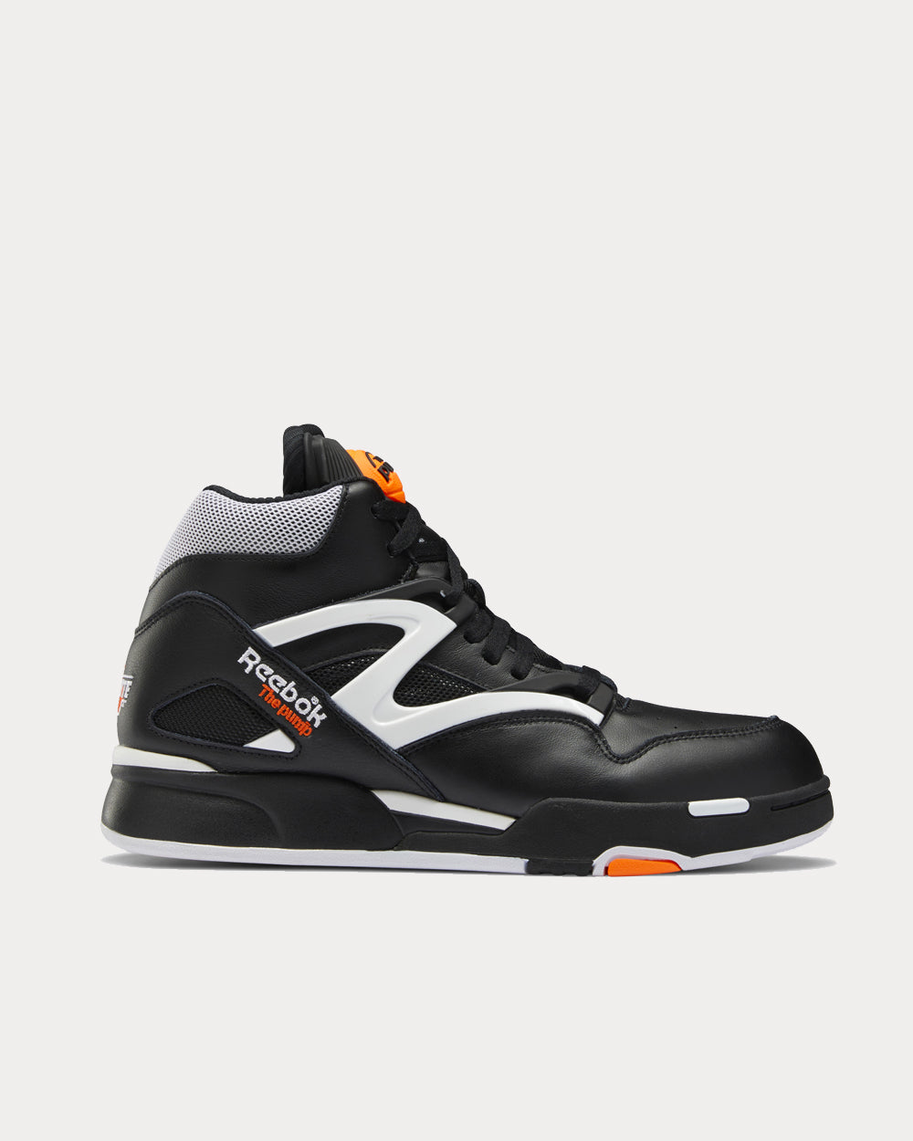 Reebok Pump Zone II Black / Cloud White / Wild Orange High Top Sneakers - Sneak in Peace