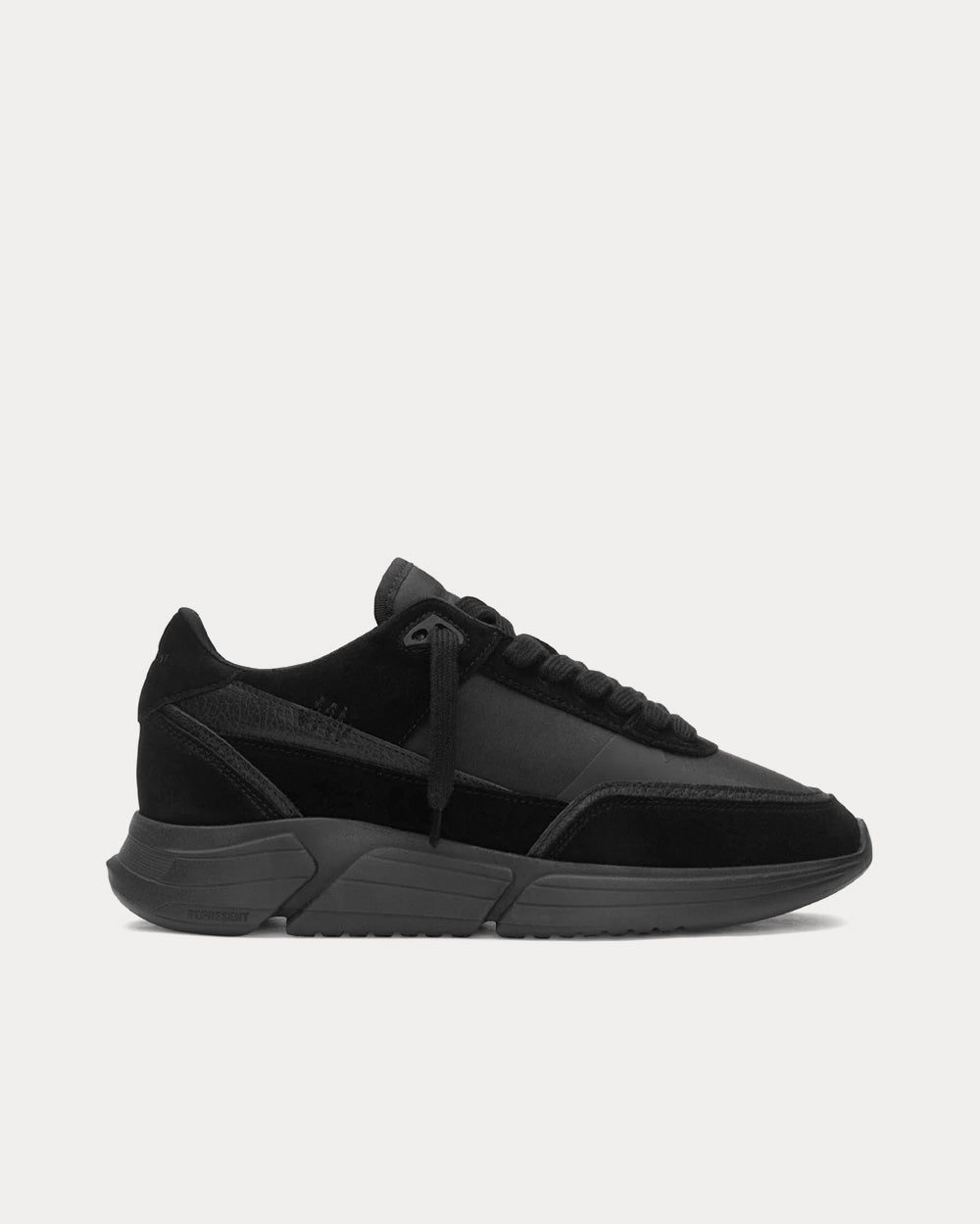 Represent Harrier Triple Black Low Top Sneakers - Sneak in Peace