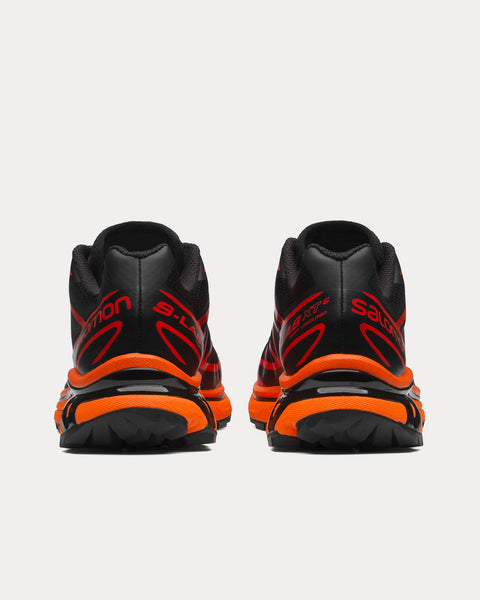 Salomon XT-6 Black / Magnet / Vibrant Orange Low Top Sneakers