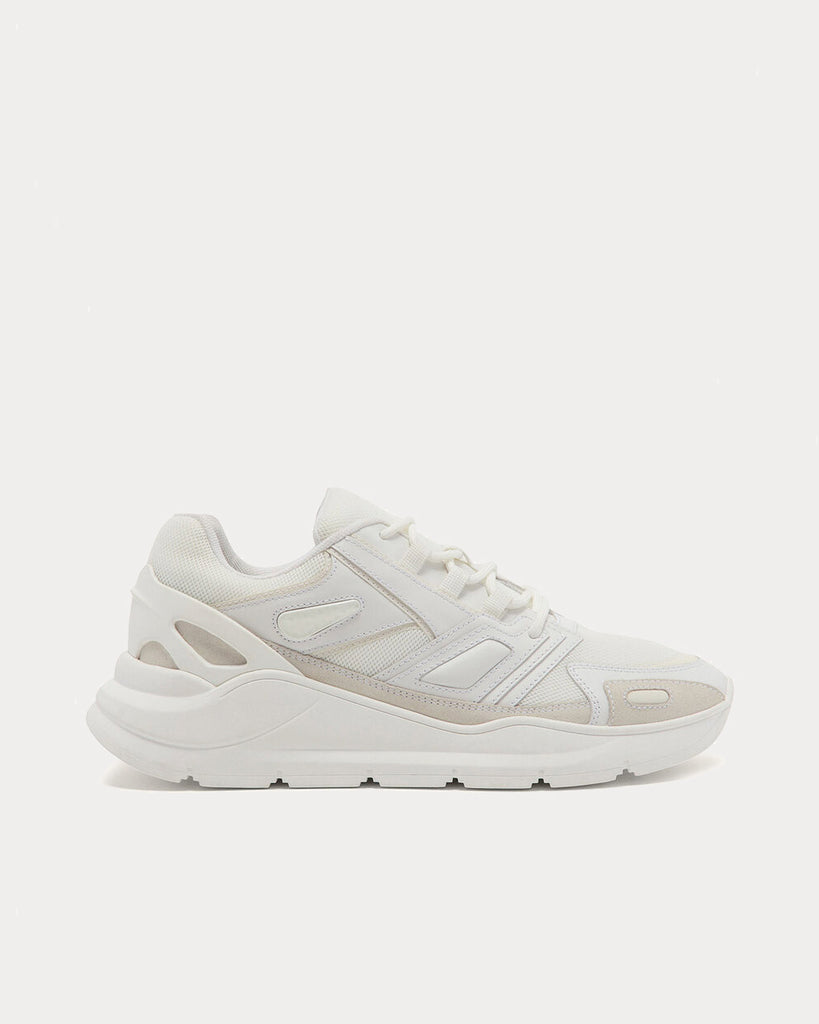 Sandro Technical Optical White Low Top Sneakers - Sneak in Peace