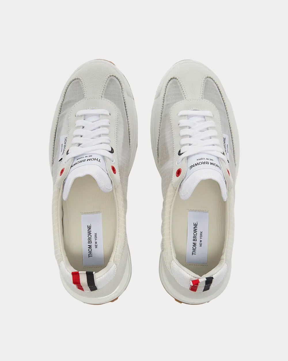 Thom Browne Ripstop Unlined Tech Runner White Low Top Sneakers - Sneak ...