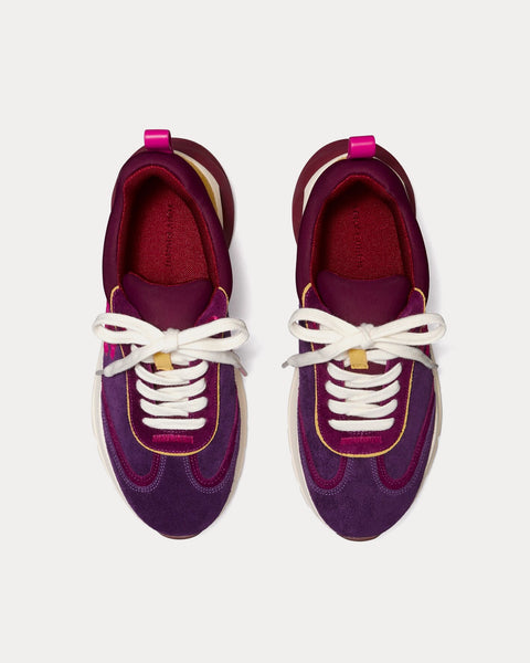 Tory Burch Good Luck Cornbread / Uva / Aubergine Low Top Sneakers - Sneak  in Peace