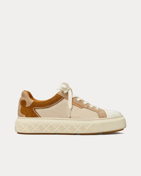 Tory Burch Ladybug White / Purity / Cream / Tabacco Low Top Sneakers ...