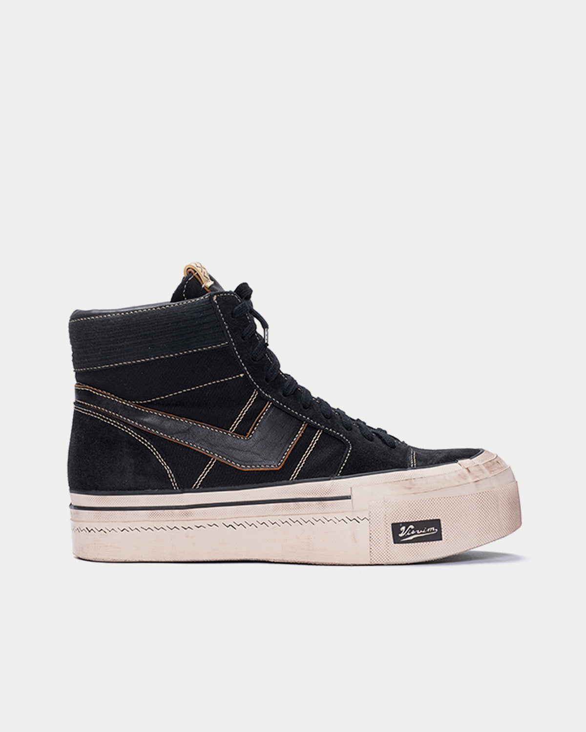 Visvim Liskamm G.Patten Folk Black High Top Sneakers - Sneak in Peace