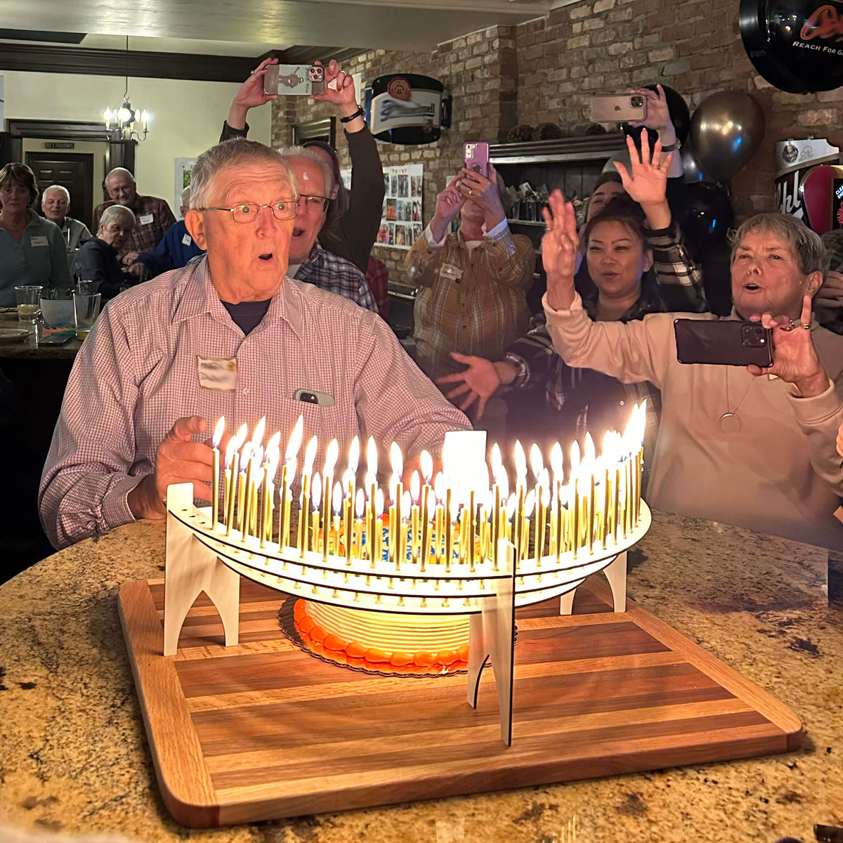 80th birthday party at a favorite tavern