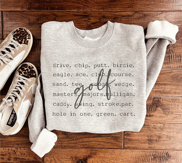 ***PRE-ORDER*** Golf Words Sweatshirt