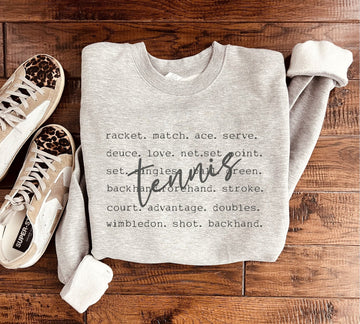 ***PRE-ORDER*** Tennis Words Sweatshirt