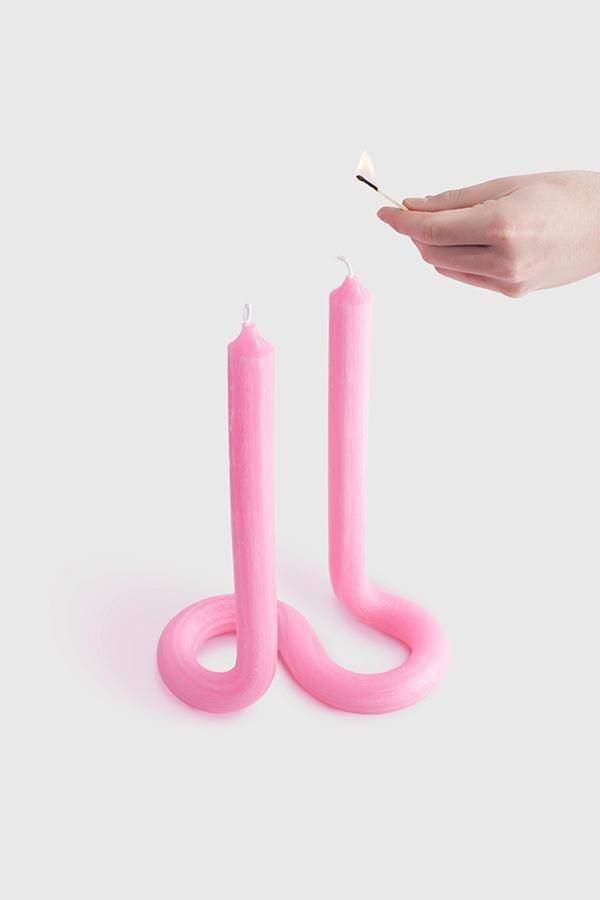 Pink Twist Candle | Sootheandsage.com