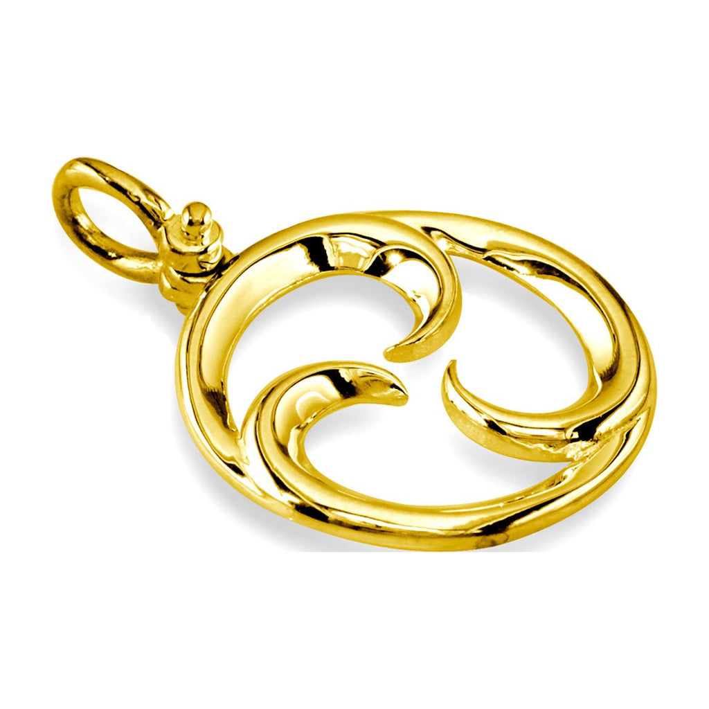 Medium Circle Maori Tri Koru New Beginnings Charm with Three Curls in –  Sziro Jewelry