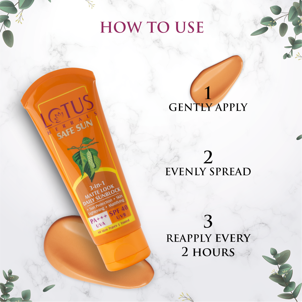 lotus matte sunscreen