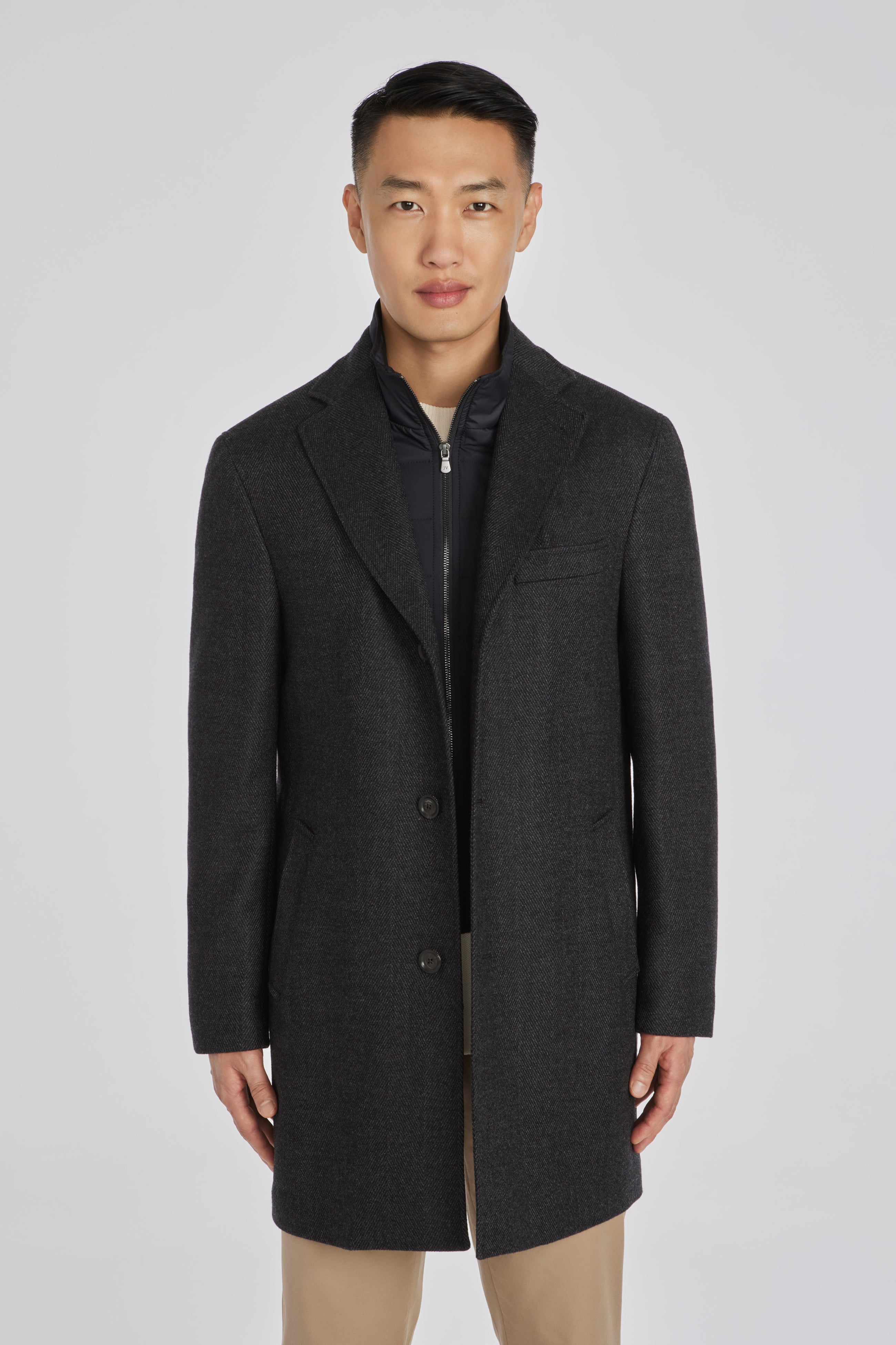 Snowstorm Men Black winter long coat– Al Janat