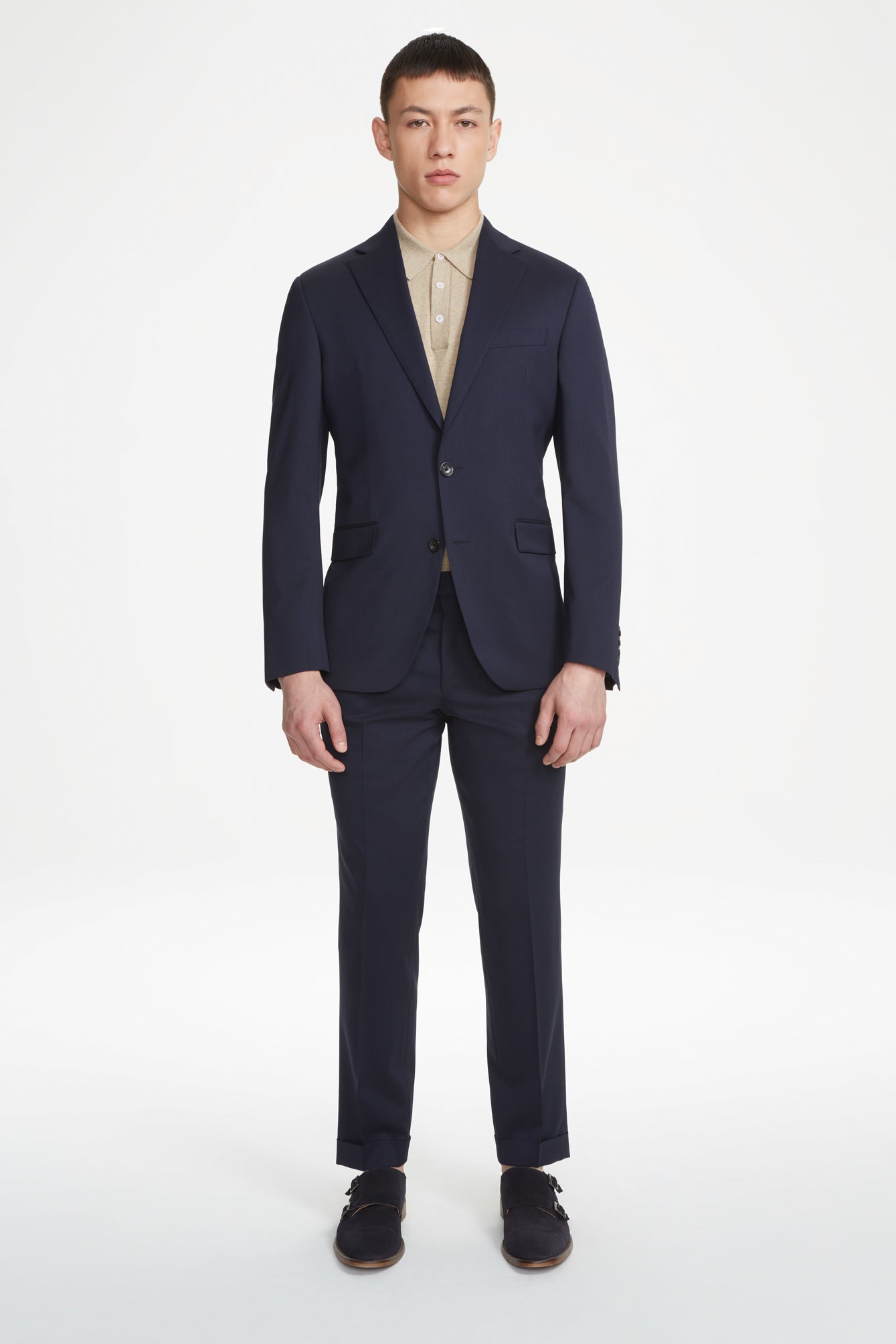 Jack Victor Men's Navy Solid Esprit Wool Suit Separate Jacket