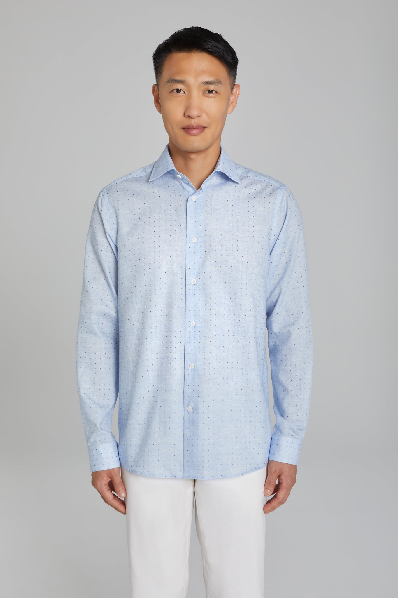 Vampire Blue Checkered Cotton Shirt – The Foomer