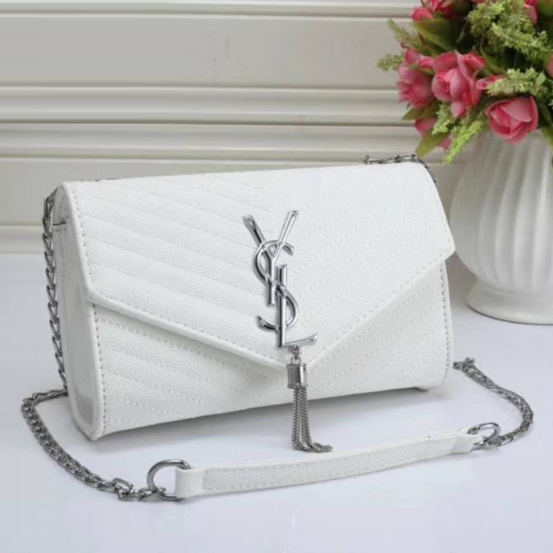 YSL Women Fashion Leather Chain Satchel Shoulder Bag Crossbody