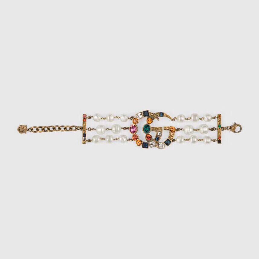 G U C C I Retro Pearl Bracelet