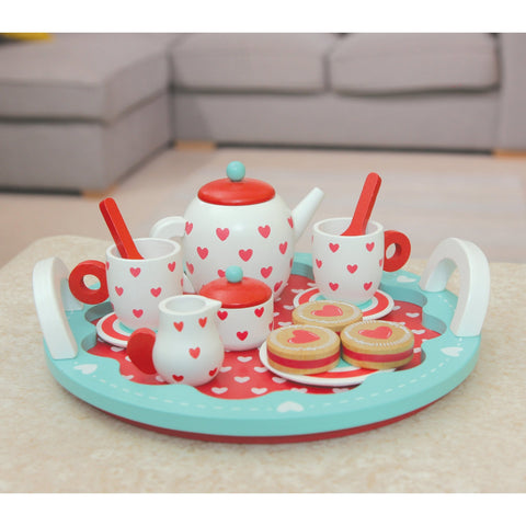 indigo jamm hearts tea set