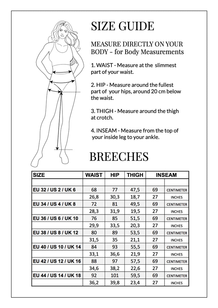 CARE INSTRUCTIONS & SIZE CHARTS – PS Bridles