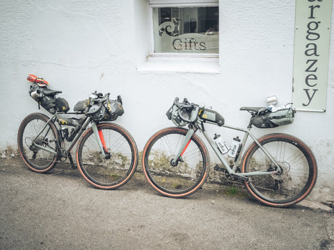 Two bikes in Porthleven