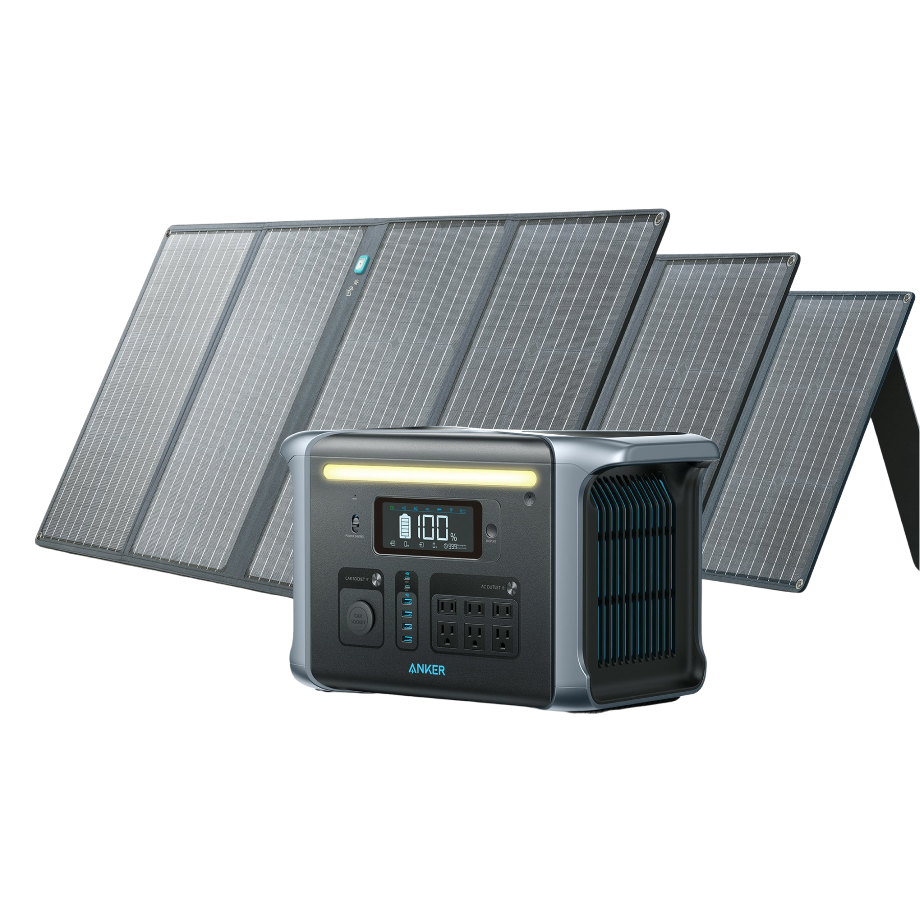 Anker SOLIX <b>F1200</b> Solar Generator + 3 × 100W Solar Panel