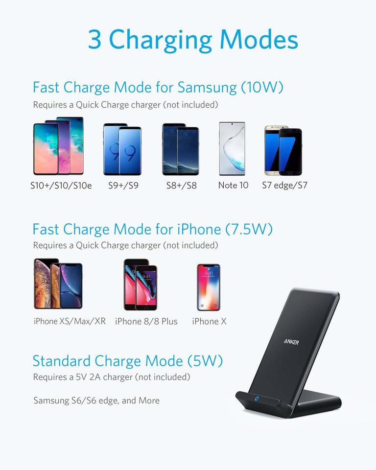 Anker 313 Wireless Charger (Stand), 2 Pack