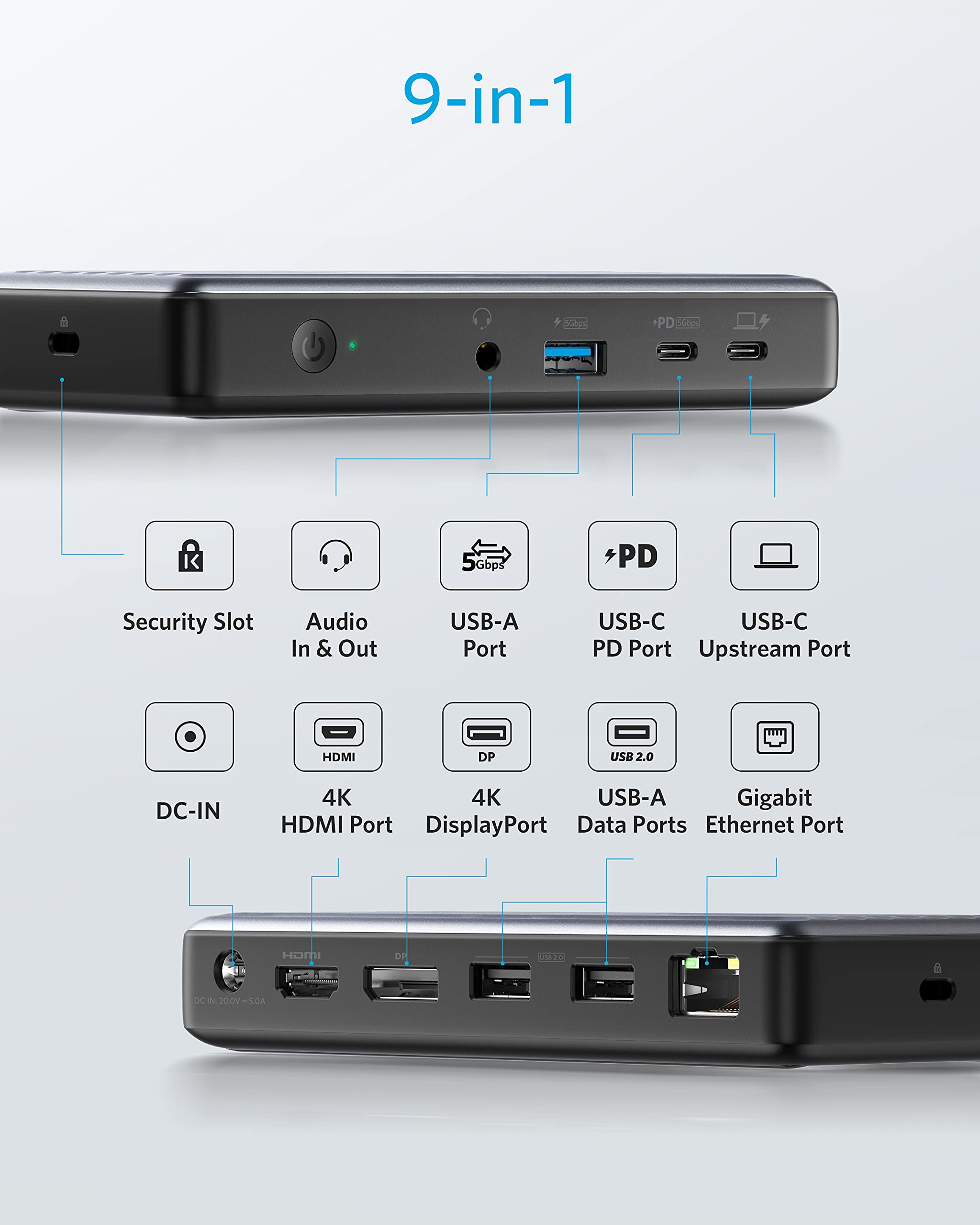 PowerExpand 9-in-1 USB-C PD Dock