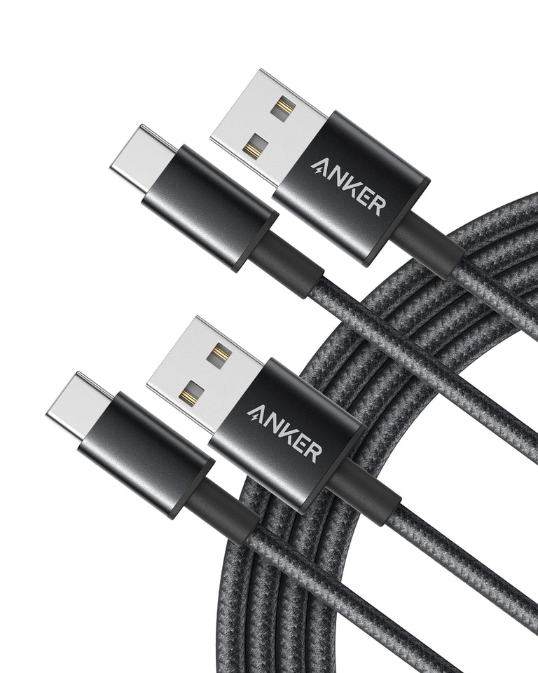 Anker USB C Cable [2-Pack, 3ft], Premium Nylon USB A to Type C Charger  Cable Fast Charging for Samsung Galaxy S10 S10+ / Note 9, LG V30 (USB 2.0