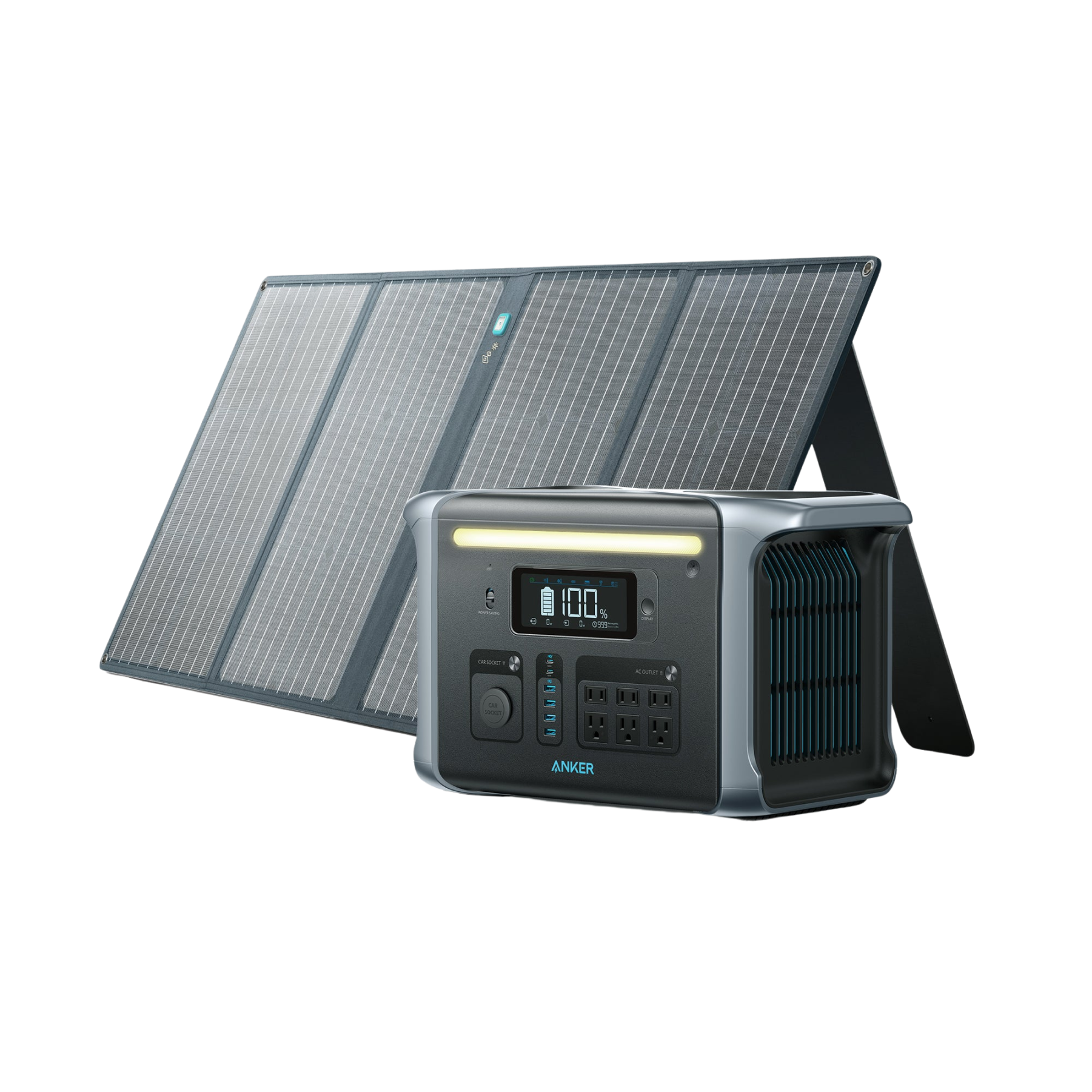 Anker <b>757</b> Solar Generator(PowerHouse 1229Wh with Solar Panels 100W)